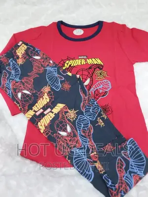 Photo - Unisex Children Night Wear Set (8 - 10 Years)- Multicolour