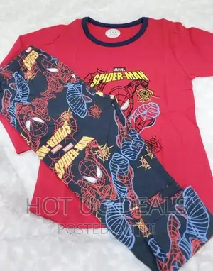 Unisex Children Night Wear Set (8 - 10 Years)- Multicolour