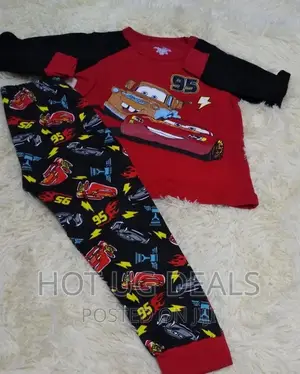 Unisex Children Night Wear Set (8 - 10 Years)- Multicolour