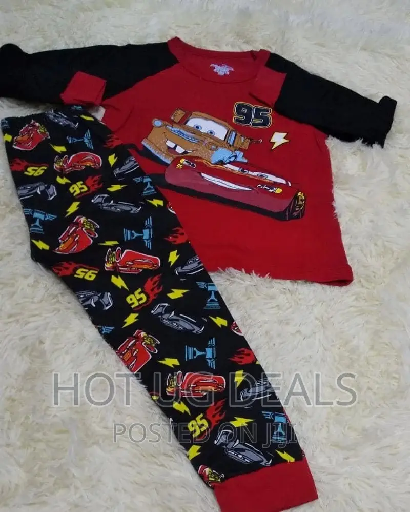 Unisex Children Night Wear Set (8 - 10 Years)- Multicolour