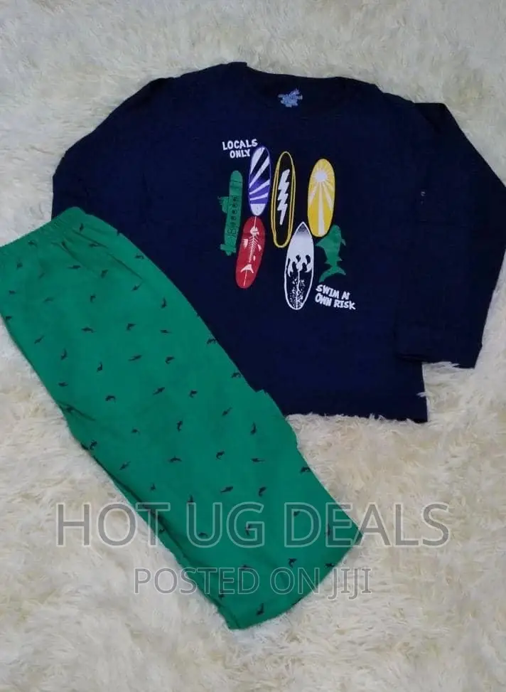 Unisex Children Night Wear Set (8 - 10 Years)- Multicolour