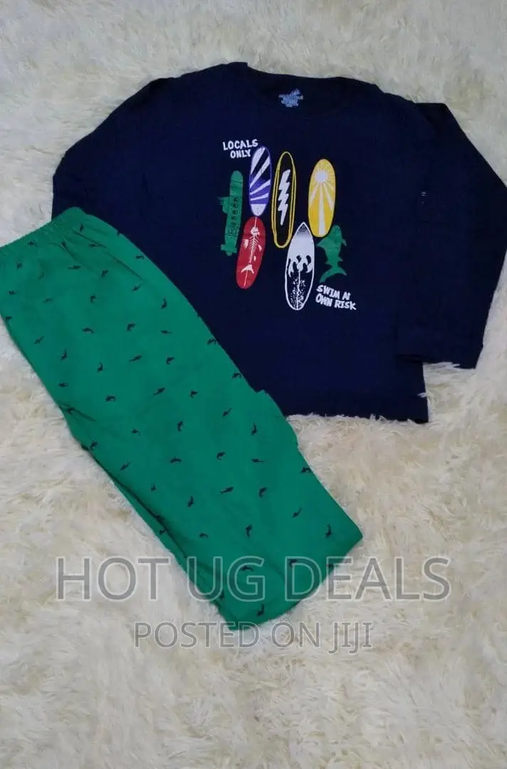 Unisex Children Night Wear Set (8 - 10 Years)- Multicolour