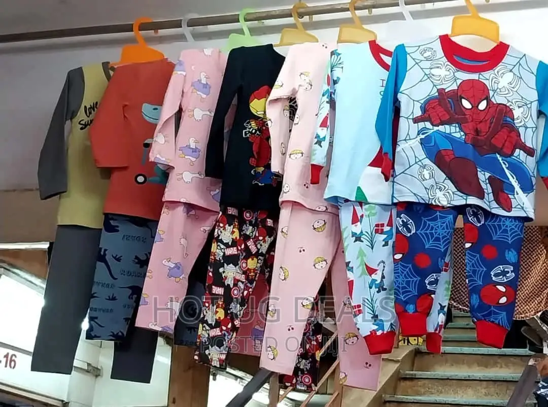 Unisex Children Night Wear Set (8 - 10 Years)- Multicolour