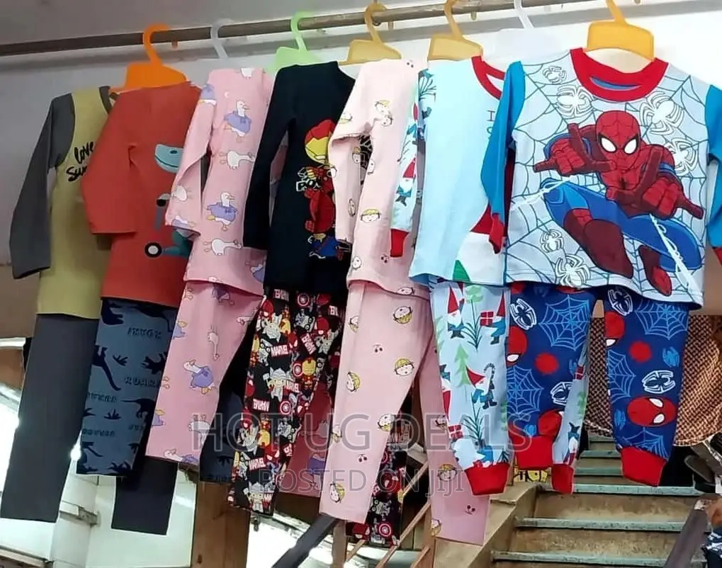 Unisex Children Night Wear Set (8 - 10 Years)- Multicolour
