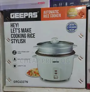 Geepas Rice Cooker With Steamer and 2 Years Warranty .