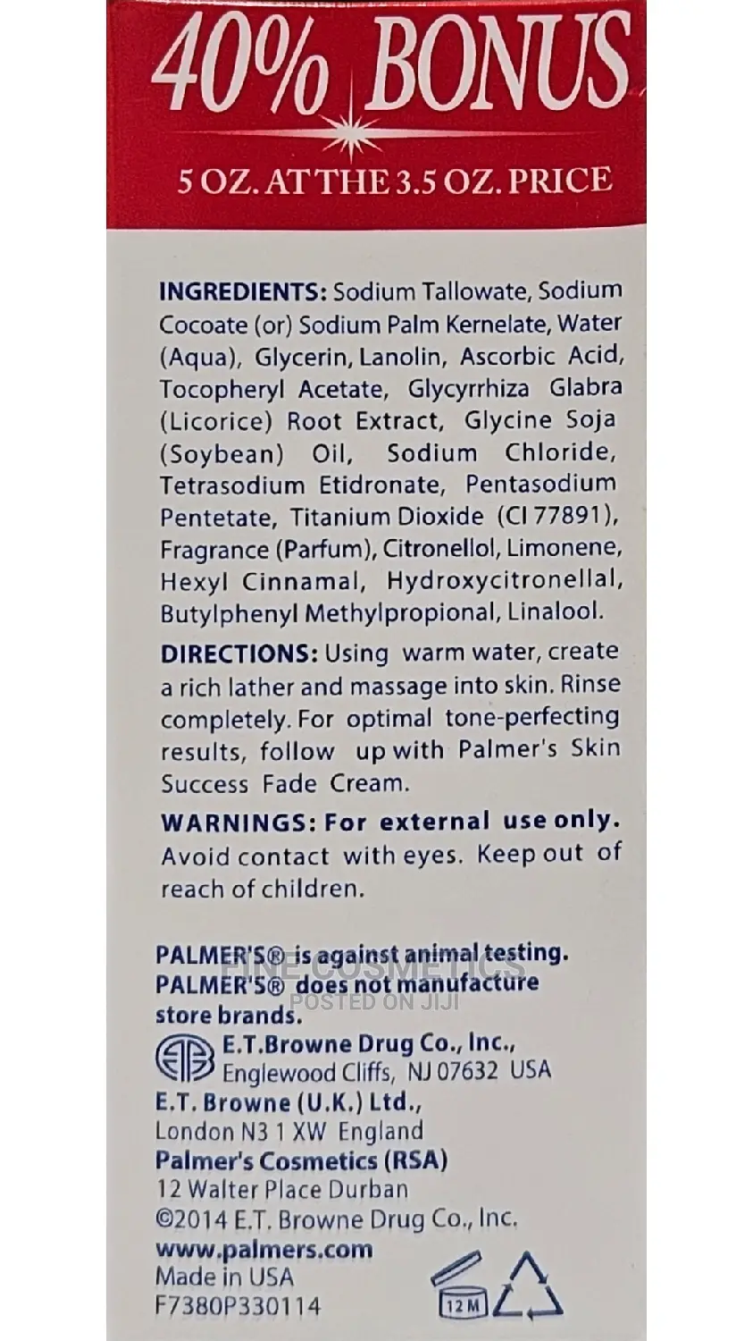 Palmer's Skin Success Anti Dark Spot Complexion Soap Bar