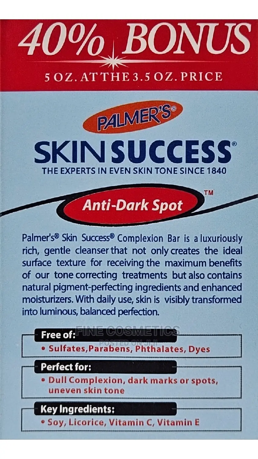 Palmer's Skin Success Anti Dark Spot Complexion Soap Bar