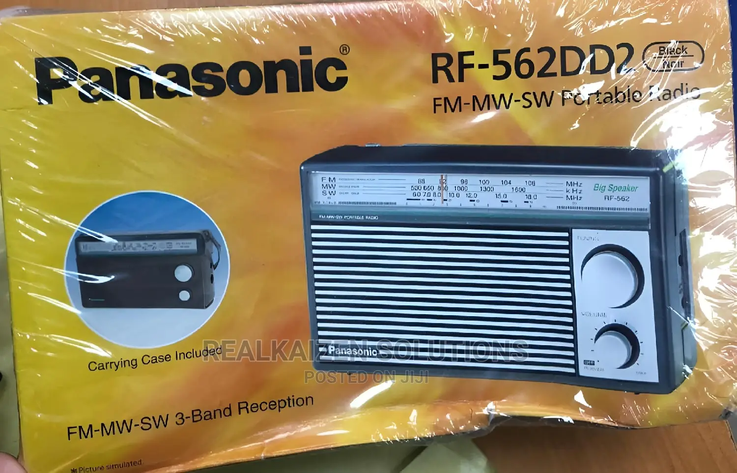 PANASONIC FM-MW-SW Portable Battery Retro Radio RF-562DD2