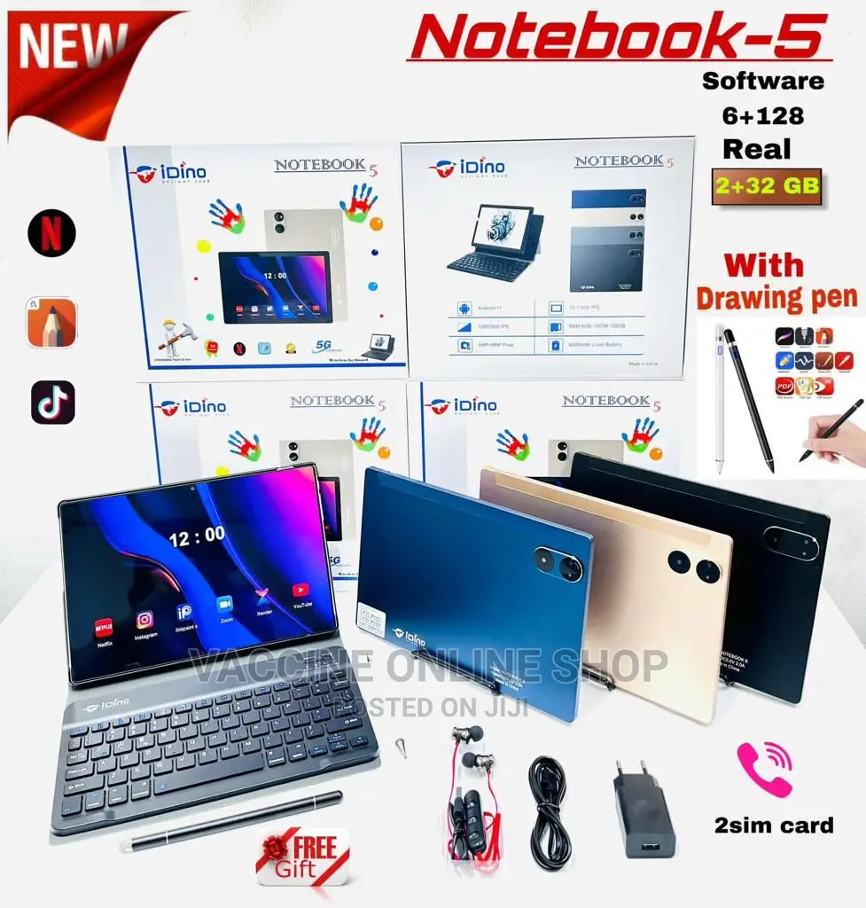 New Idino Notebook 5 128 GB Black