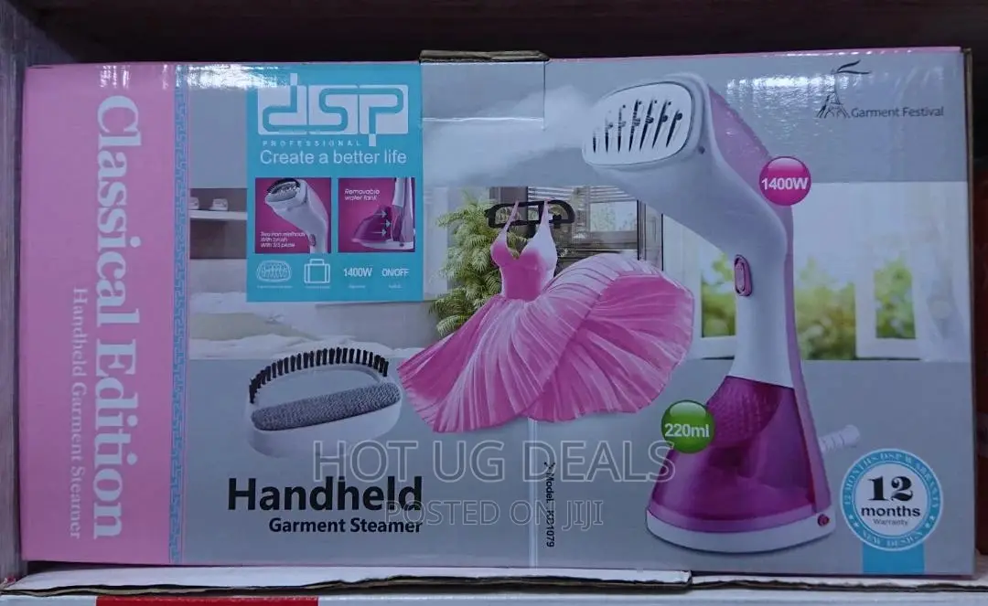 DSP Handheld Clothes Garment Steamer Mini Steam Iron- Pink