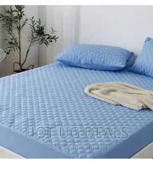 5*6 Quilted Waterproof Matress Protector- Blue