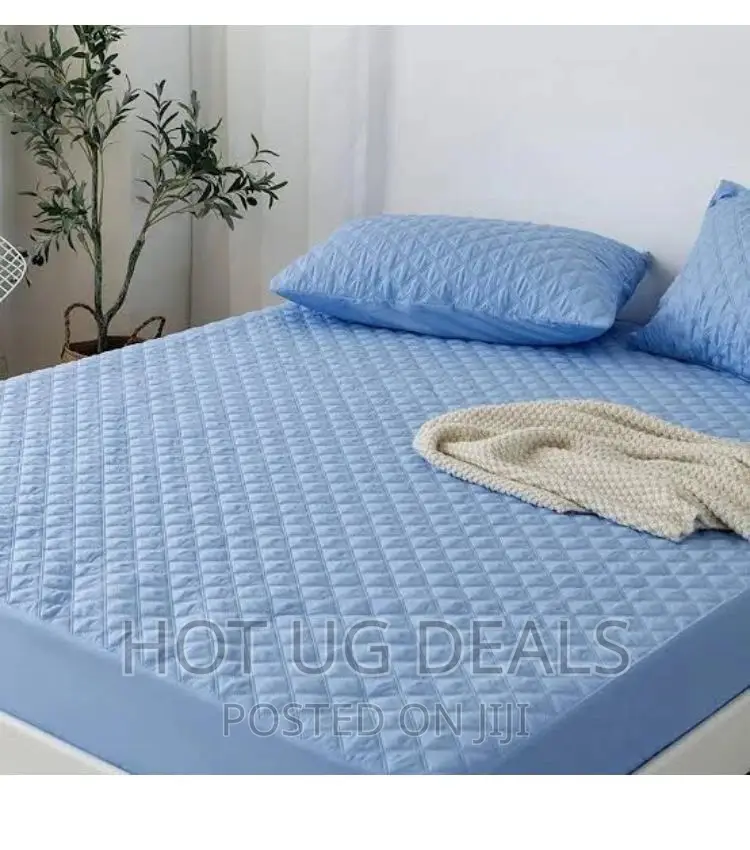 5*6 Quilted Waterproof Matress Protector- Blue
