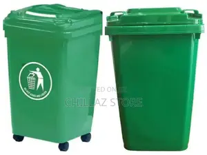 Outdoor 240L Green Plastic Wheel Waste Bin