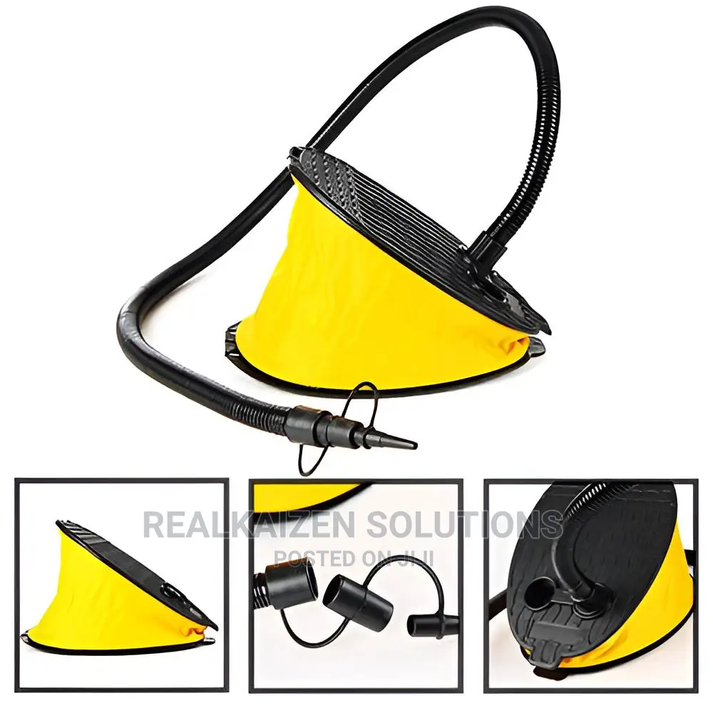 BELLOWS 3L Air Foot Pump With 3 Valves for Inflatables