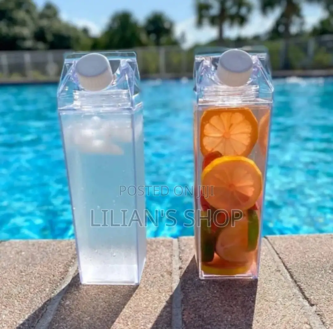 Transparent Milk Bottle Plastic Bottle Outdoor Drinking
