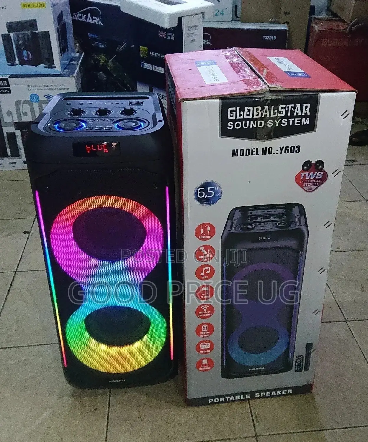 Globalstar Sound Speaker With Wireless Mic 1yr Warranty.