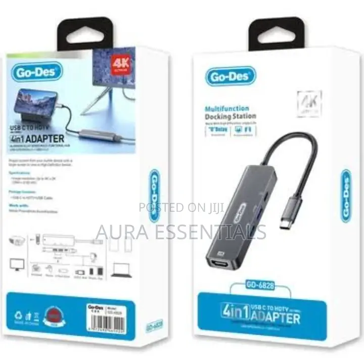Go Des Type-C to HDTV 4 in 1 Adapter