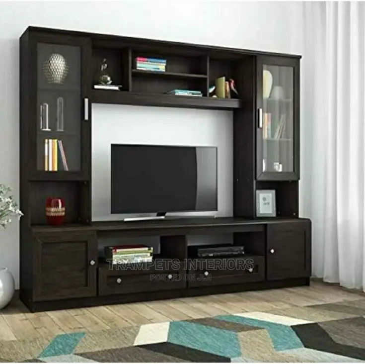 Tv Unit With Storage Cabinets