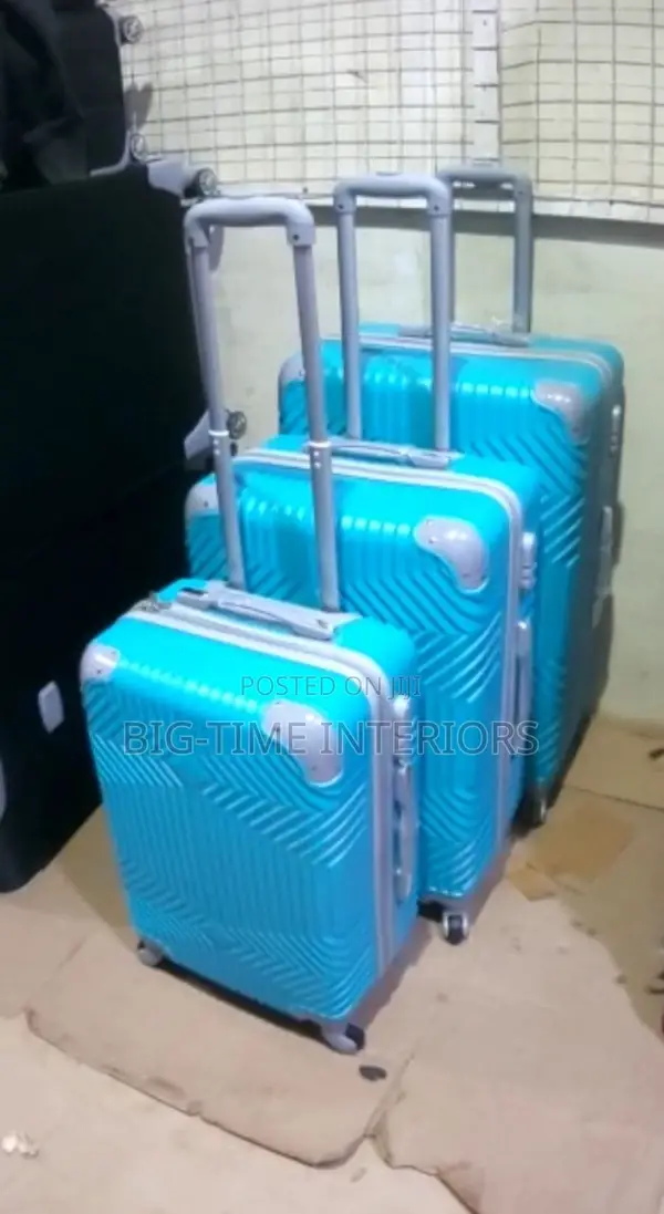 3in1 Plastic Suitcase Set- Blue