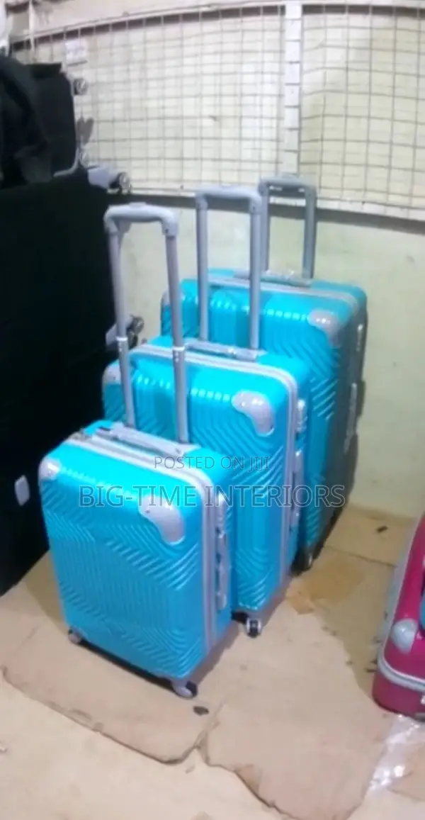 3in1 Plastic Suitcase Set- Blue