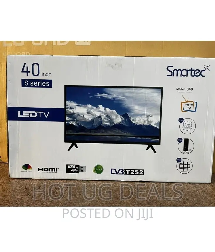 Smartec 40” Full Hd Led Digital Satelite Frameless Tv –Black