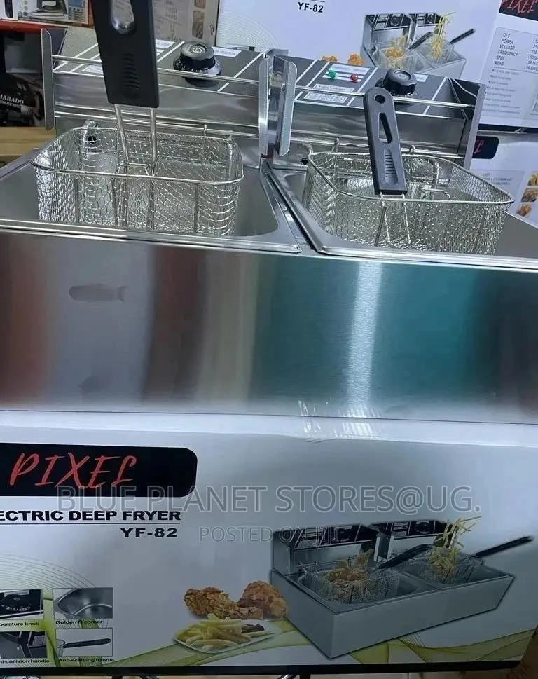 Pixel 12litres Electric Double Deep Fryers // 5kw // Yf-82