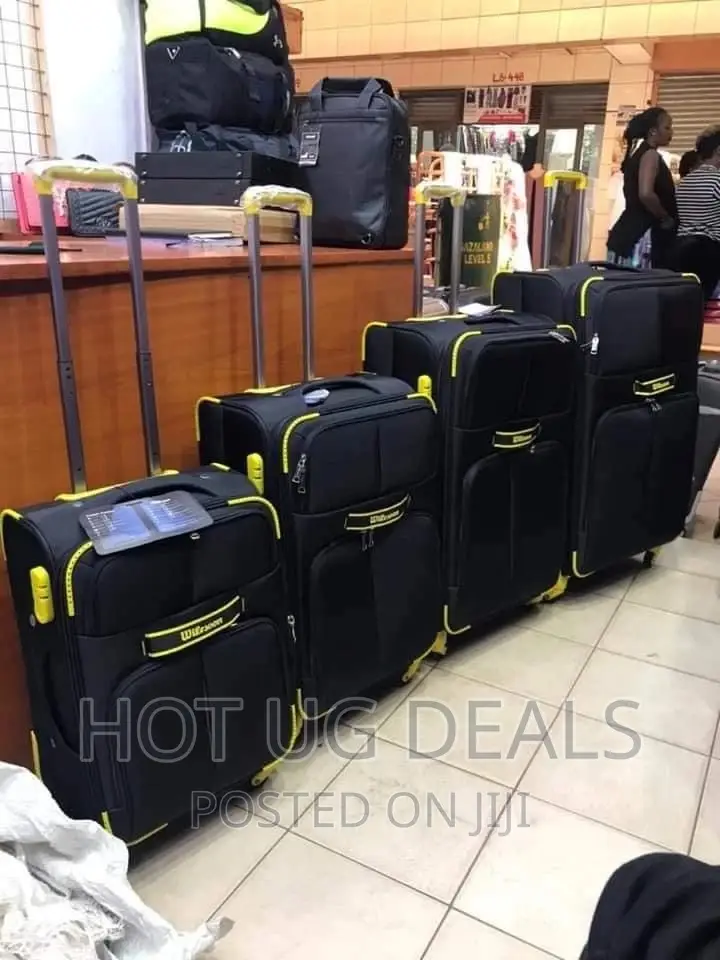 4pcs of Fashion Travel Suitcases Bag (S,m,l,xl)- Black