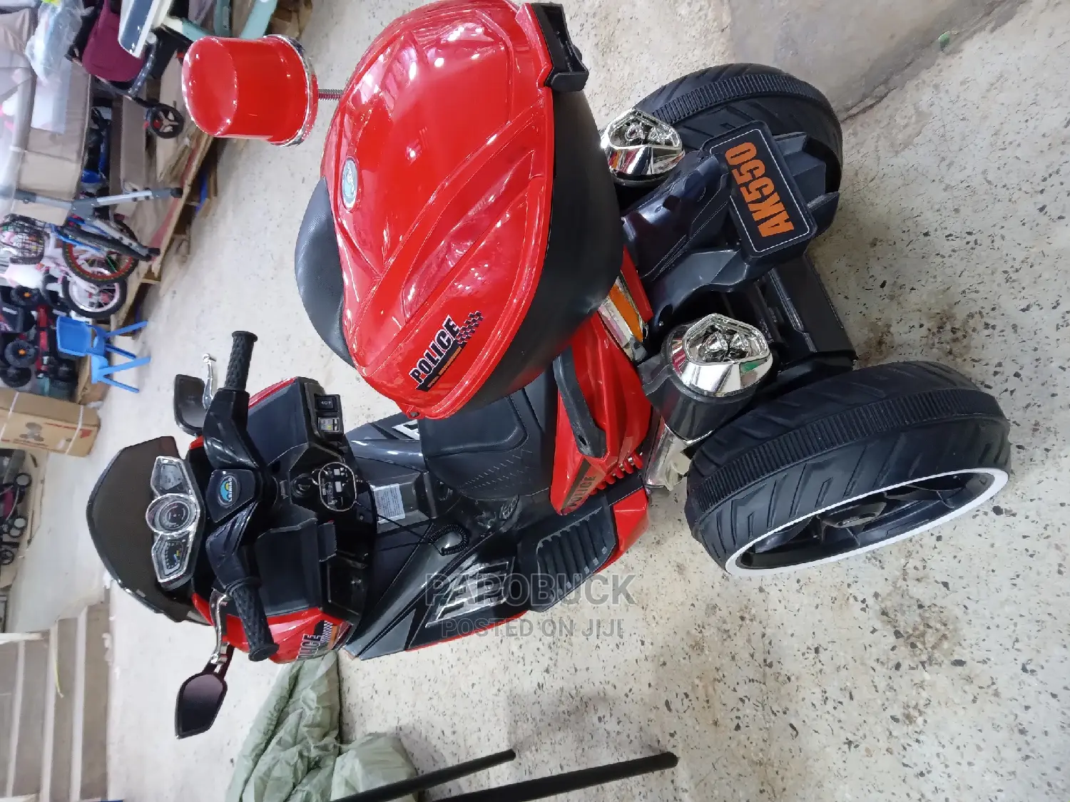 Kids Rechargeable Police Bike