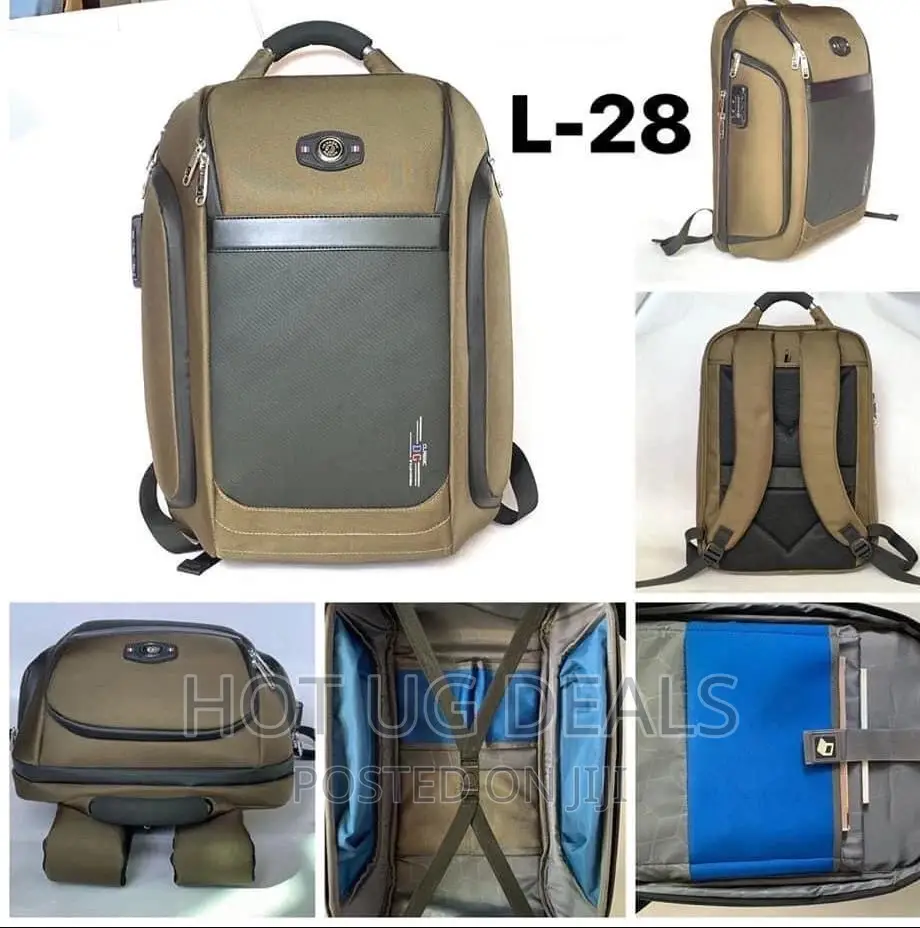 Anti Theft Travel Laptop Book Bag Backpack 18inch - Black