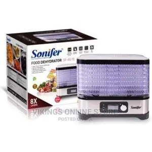 Sonifer 8 Tray Dry Fruit, Vegetable Meat Food Dehydrator