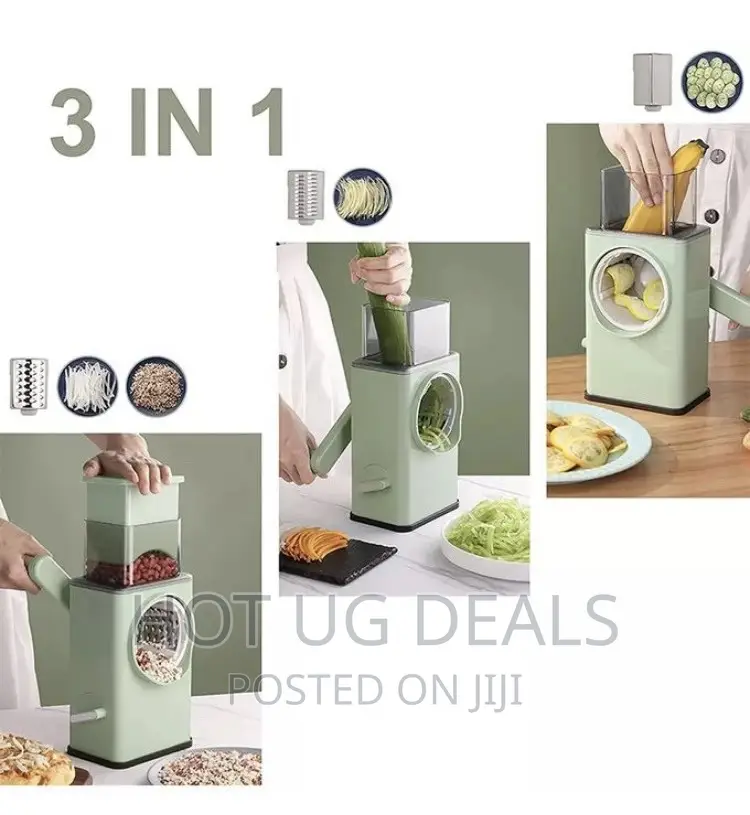 Multi-Function Vegetable Slicer Cutter Rotary Grater Kitchen