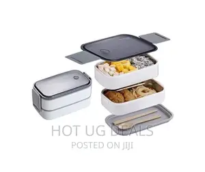 Photo - Double Layer Food Lunch Box Leakproof Container-Color Varies