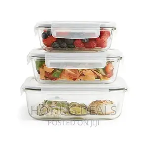 3 PCS Food Safe Microwave Oven Safe Glass Bowls -White