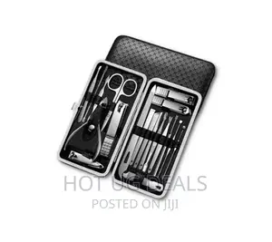 Manicure Nail Care Pedicure Kit-19 in 1with Travel Case