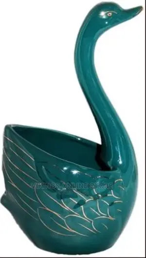 Ceramic Swan Fork, Spoon Cutlery Stand Holder