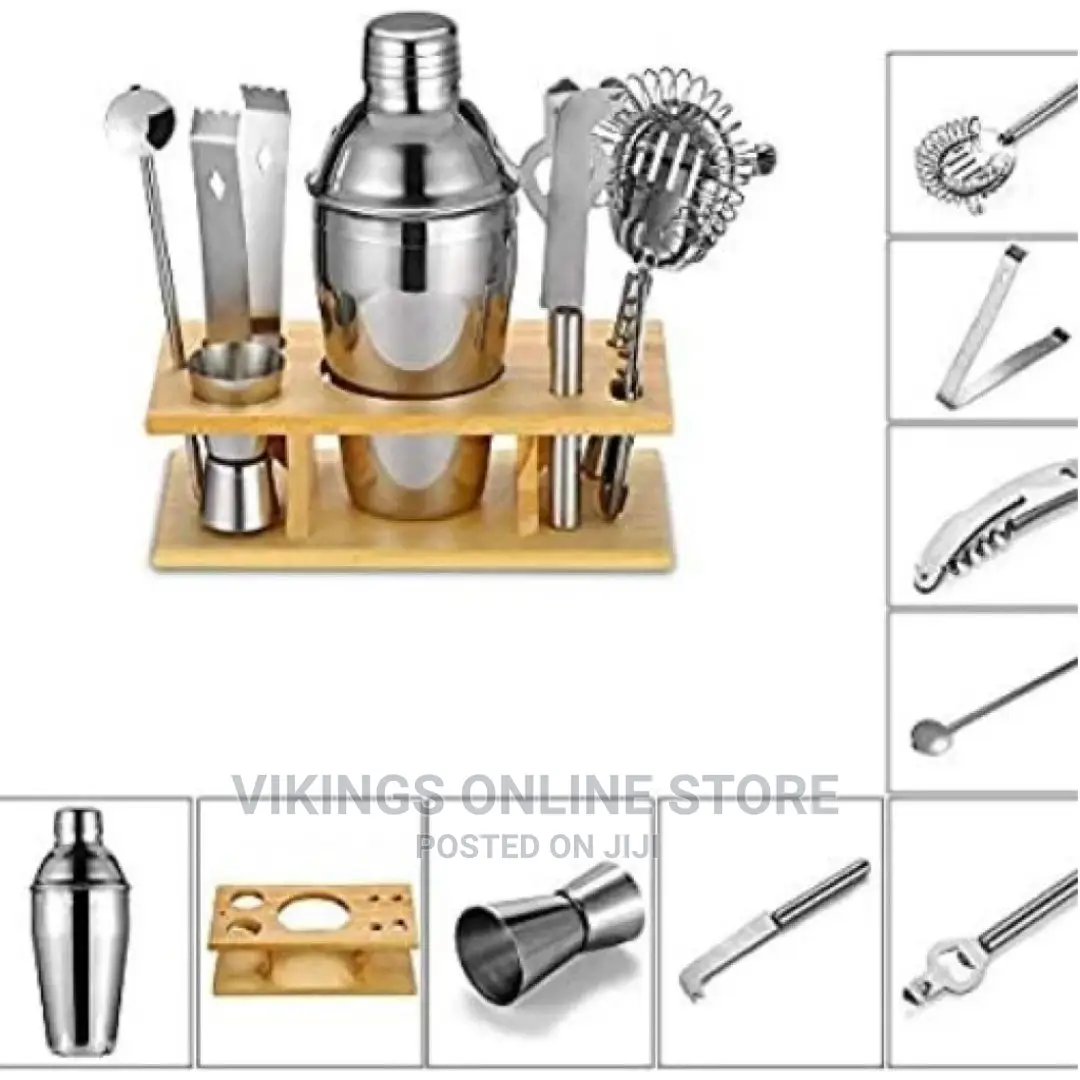 Stainless Steel Cocktail Mixer, Martini Bartender Bar Kit