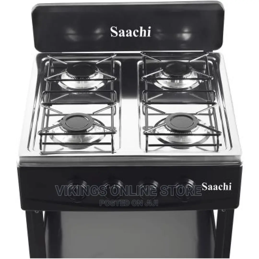 Saachi Stainless Steel 4 Gas Burner Stove With Shelves –