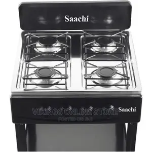 Saachi Stainless Steel 4 Gas Burner Stove With Shelves –