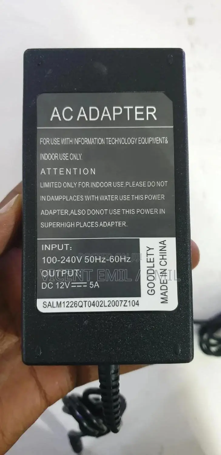 Universal Adapter AC 12v 5A