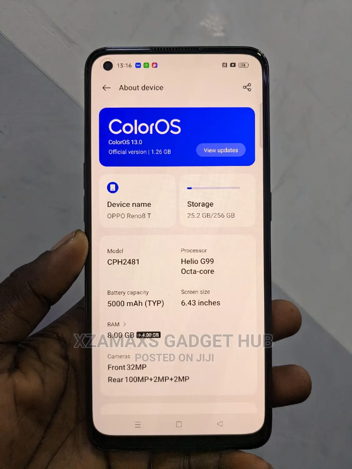 Oppo Reno 8T 256 GB Black