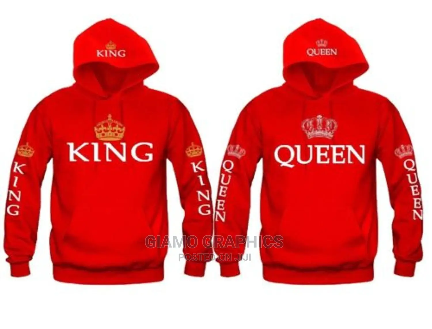 King Queen Huddies Customized