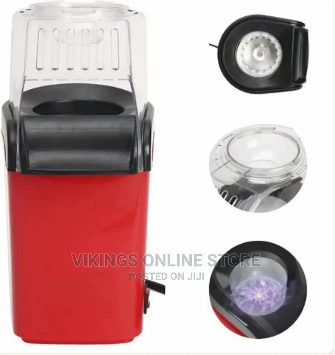 Hot Air Portable Popcorn Maker Popper Machine- Red