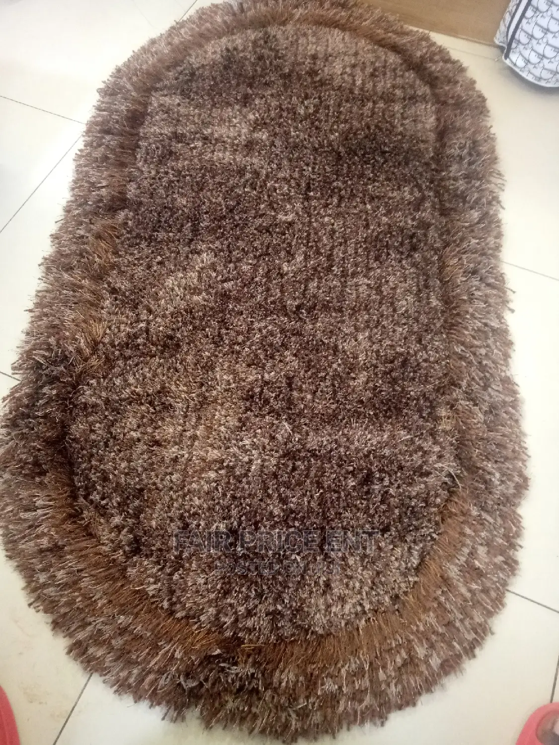 Vip Original Executive Strong Wool Bedside Carpet.( Brown)
