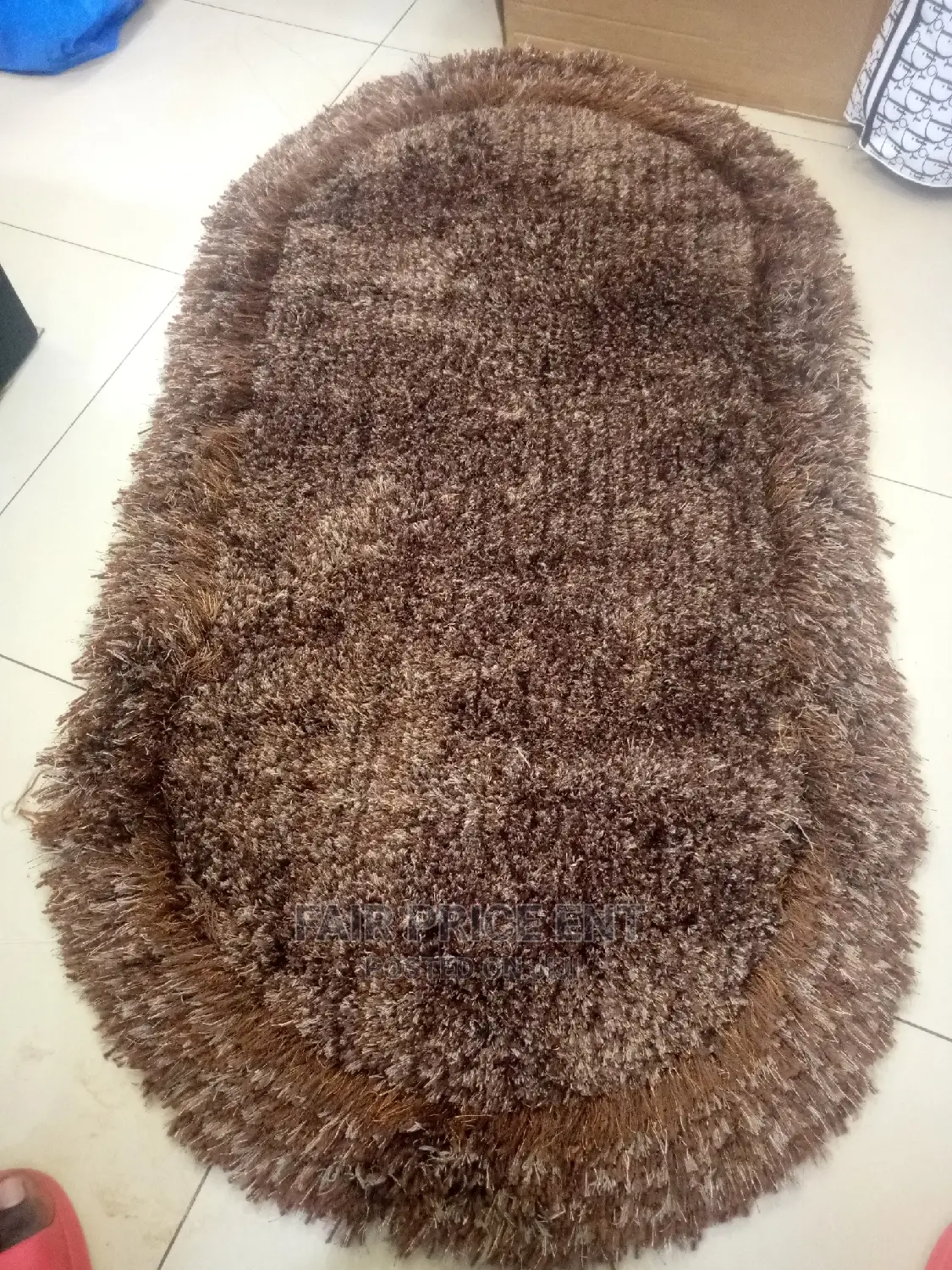 Vip Original Executive Strong Wool Bedside Carpet.( Brown)