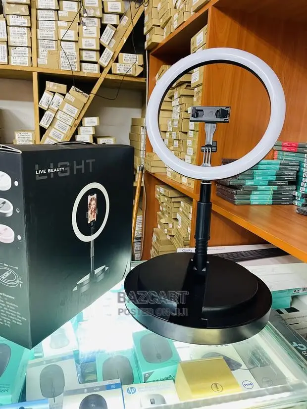 Table Ring Light With Phone Holder
