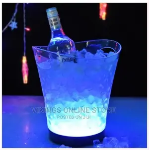 5L Led Ice Bucket Color Changing Champagne Wine Ice Bucket
