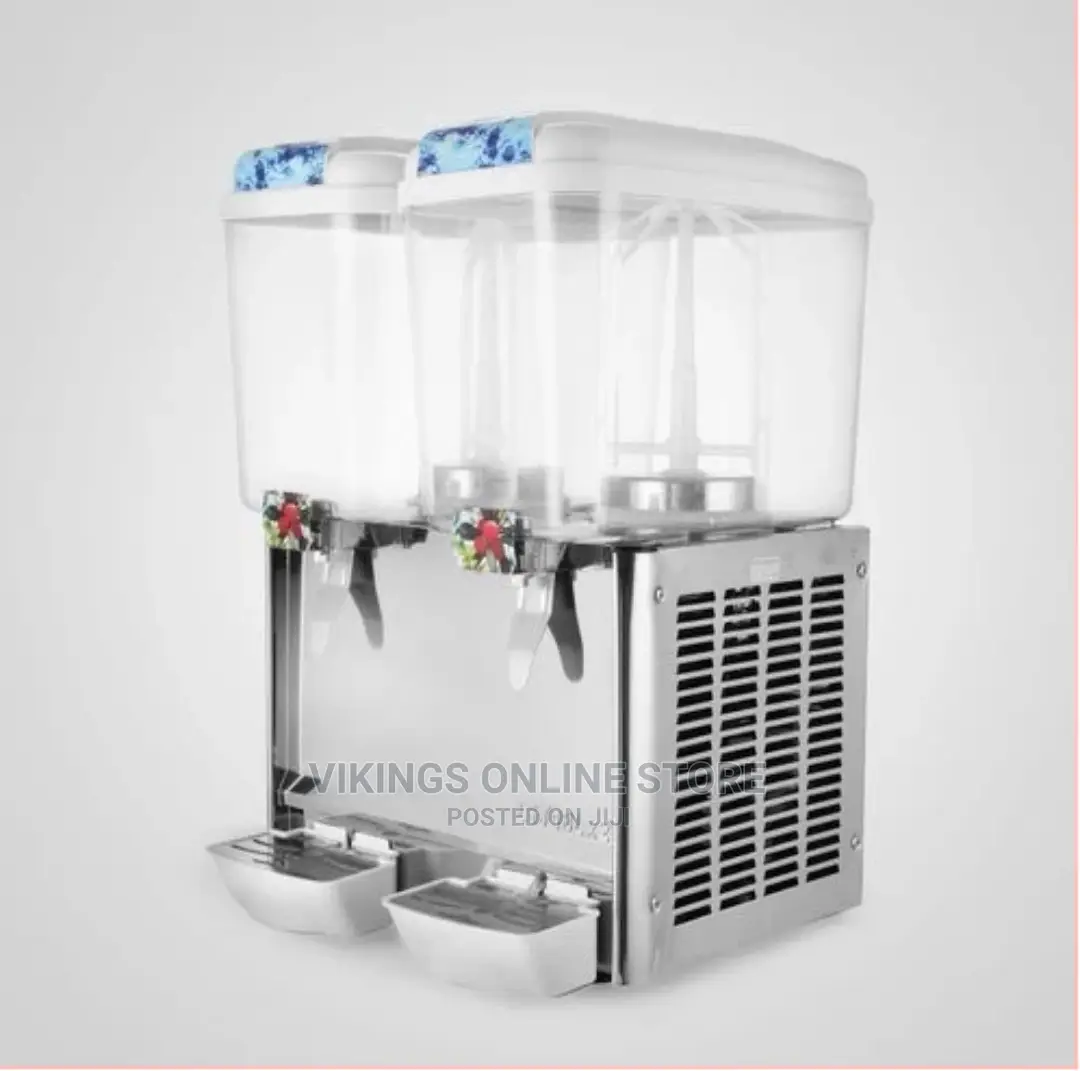 Commercial Cold Beverage Dispenser 2 Tap Juice Dispenser