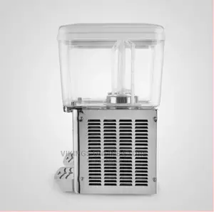 Commercial Cold Beverage Dispenser 2 Tap Juice Dispenser