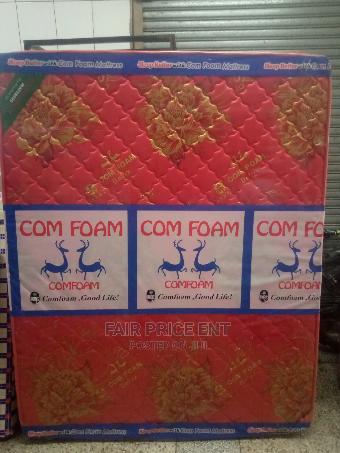 Quilted Density Mattress.5x6x8inches.( Red)