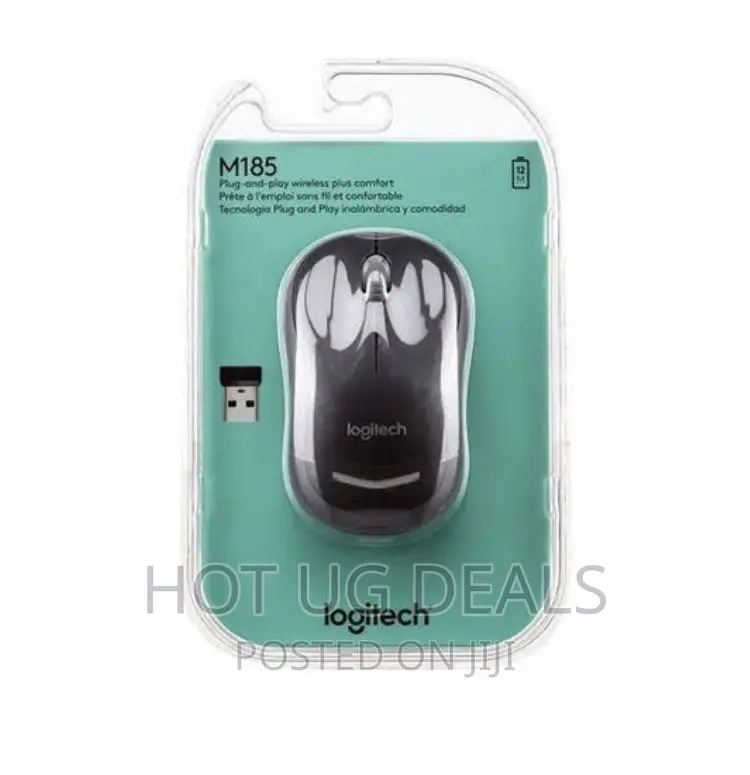 Logitech M185 Wireless Mouse, 2.4ghz With USB Mini Receiver